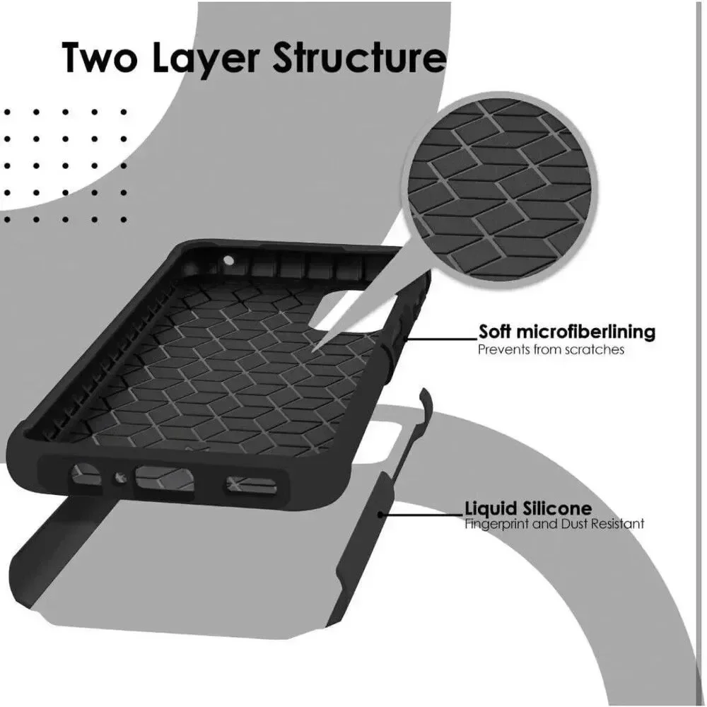Hybrid Case Cover For Revvl Pro 5G 6.82” Quad Camera‎ Tough Heavy Duty